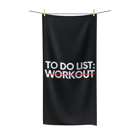 Funny Saying To Do List Workout Gym Exercises Women Men Novelty Sarcastic Wife To Do List Workout Dad Gag Polycotton Towel