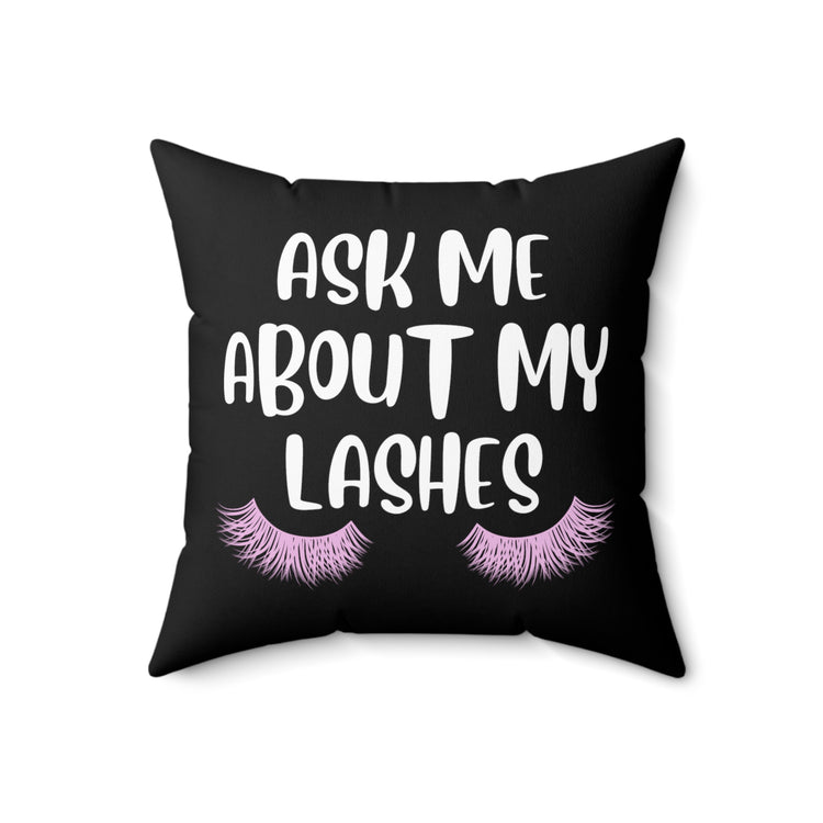 Humorous Beautician Cosmetics Cosmetician Hairdresser Cosmetologist Aesthetician Spun Polyester Square Pillow