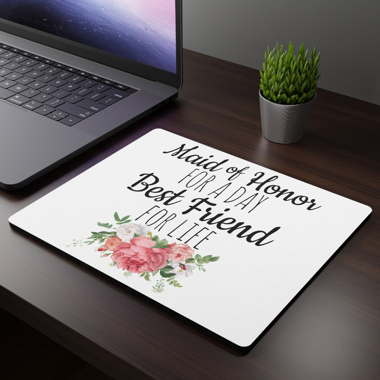 Humorous Bridal Besties Wedding Festivities Statements Gag  Motivational Bridesmaids Appreciation Saying Pun Rectangular Mouse Pad