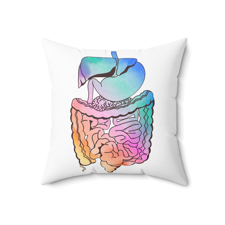 Humorous Gastroenterologist Gastroenterology Medical Gastric Disorders Gastroparesis Spun Polyester Square Pillow