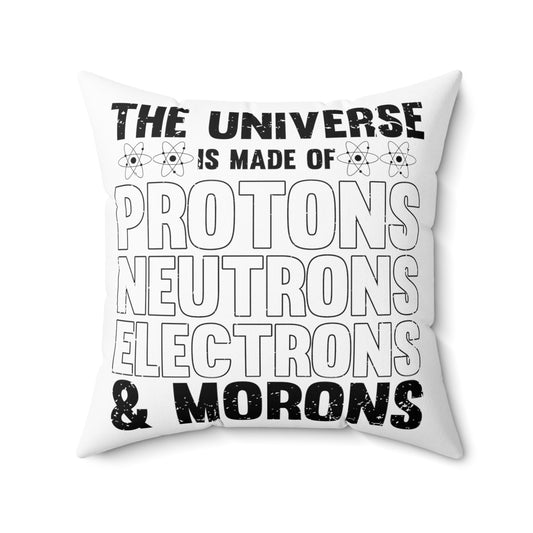 Humorous Chemistry Teachers Professor Educators Spun Polyester Square Pillow