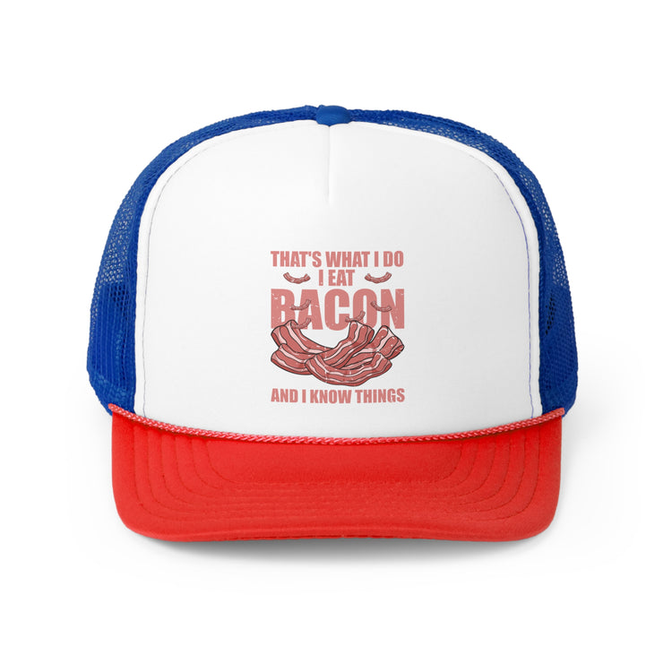 Hilarious Bacon Meats Pork Gammon Smoked Pancetta Lover Trucker Caps