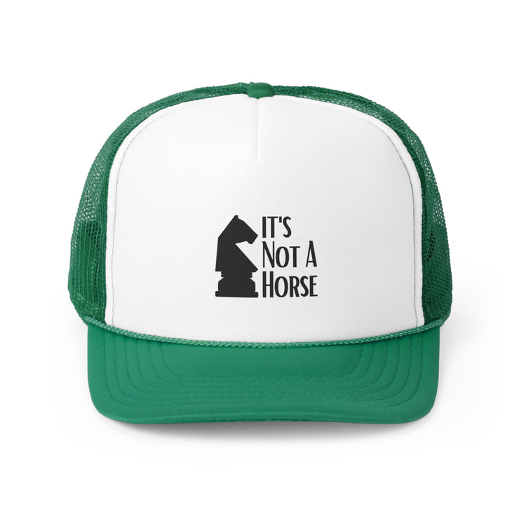 Novelty That's Not A Horse Checkmate Table Sports Enthusiast Fan Trucker Caps