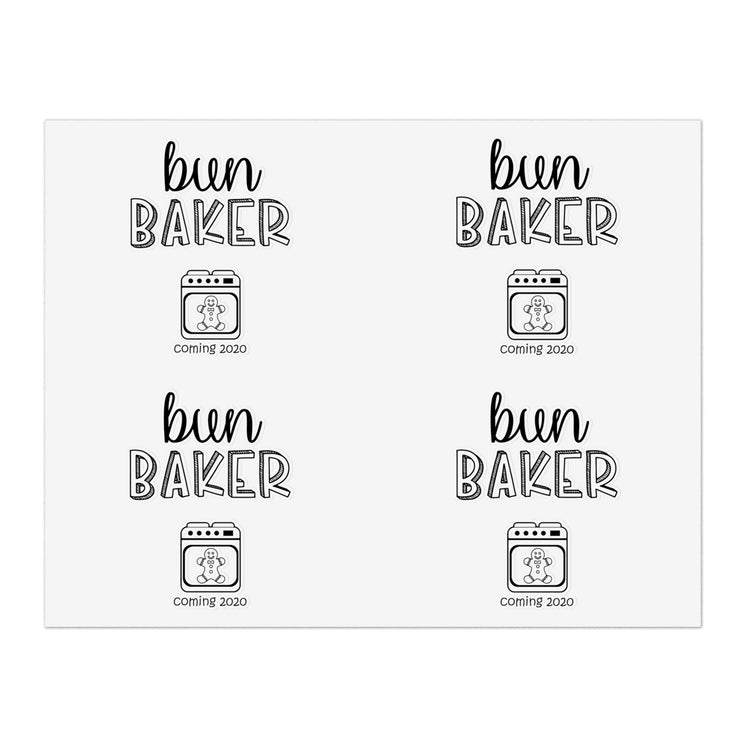 Bun Baker and Bun Maker New Dad and Future Sticker Sheets