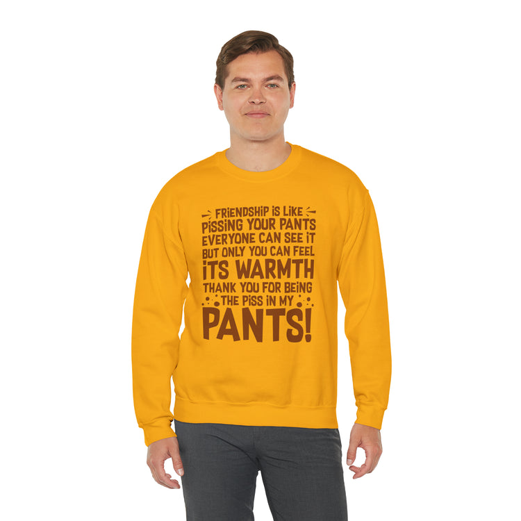 Hilarious Introverted Friendships Sarcastic Pissing Friends Unisex Crewneck Sweatshirt