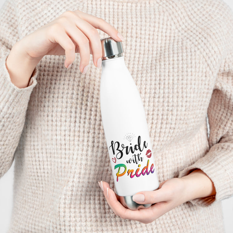 Humorous LGBTQ Bridal Appreciation Statements Graphic Puns  Hilarious Supportive Bridesmaid Illustration Quote 20oz Insulated Bottle