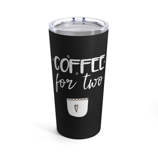 Coffee For Two Baby Bump Future Mom Tumbler 20oz