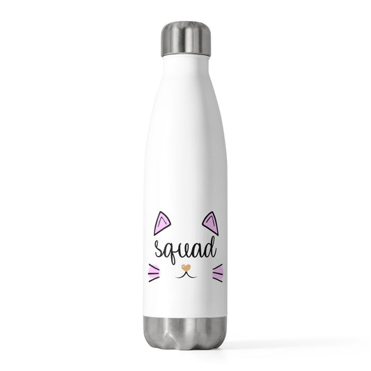 Squad Cat Bachelorette Team Bride Shirt Bridal Party Shower Gift Bridesmaid Shirts 20oz Insulated Bottle