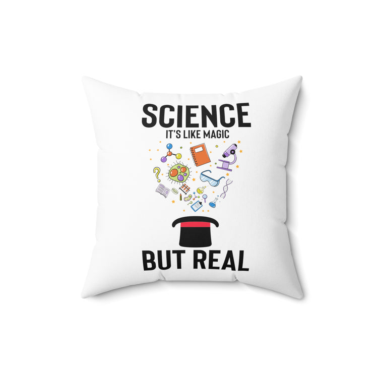 Humorous Chemical Molecule Compounds Elements Lover Spun Polyester Square Pillow