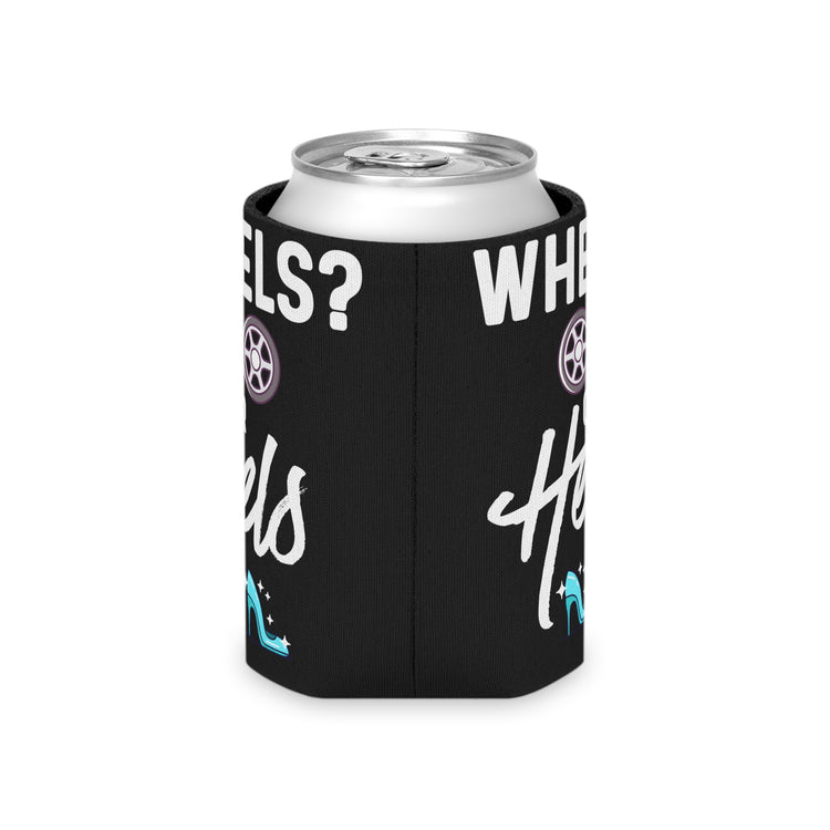 Wheels or Heels Gender Reveal Can Cooler