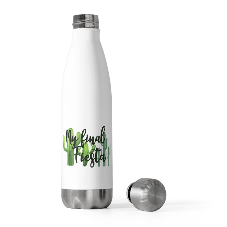 Funny Engagement Vacations Cactus Sarcastic Mexico Wedding  Hilarious Mexican Engagement Entourages Mockery 20oz Insulated Bottle