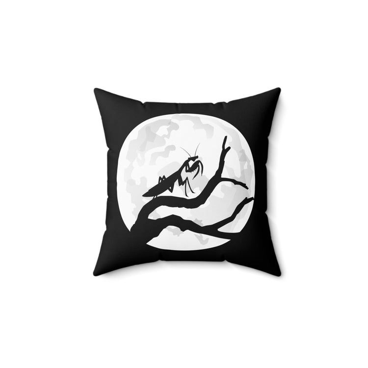 Retro Scientists Professors Insects Enthusiasts Illustration Vintage Spun Polyester Square Pillow