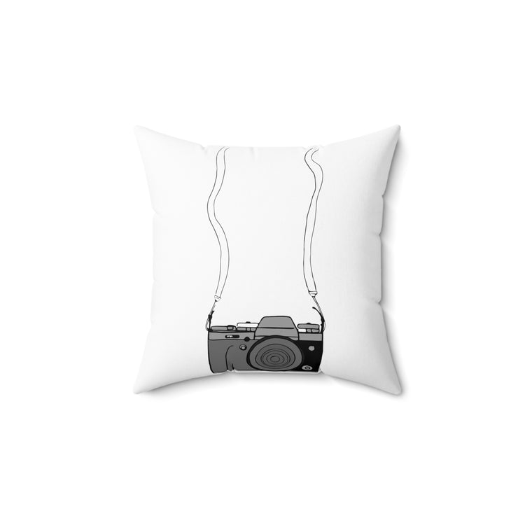 Humorous Photography Enthusiasts Camera Cinematography Fan Spun Polyester Square Pillow