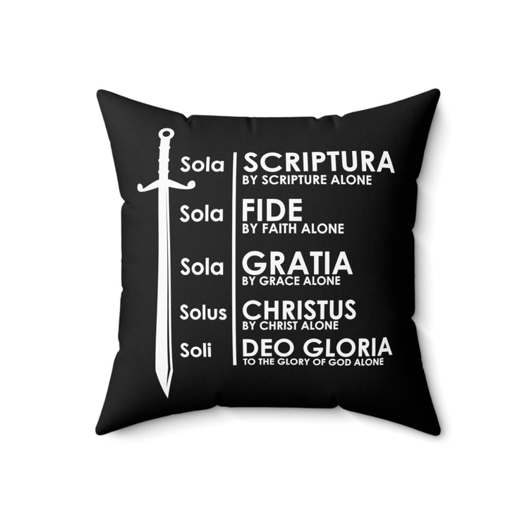 Inspiring Hispanic Renewed Christianity Spanish Religious Uplifting Verses Spun Polyester Square Pillow