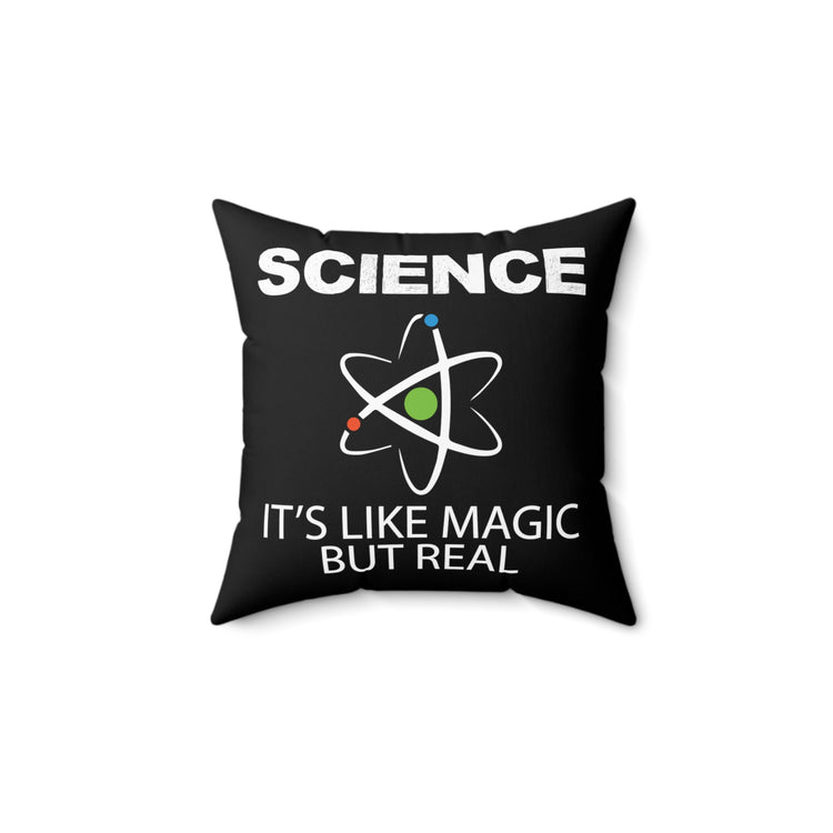 Novelty Nerds Chemist Biochemistry Atoms Elements Spun Polyester Square Pillow