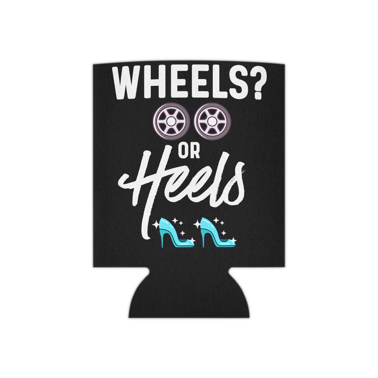 Wheels or Heels Gender Reveal Can Cooler