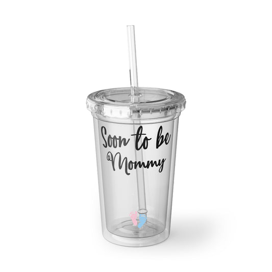 soon to be mommy Gender Reveal Suave Acrylic Cup