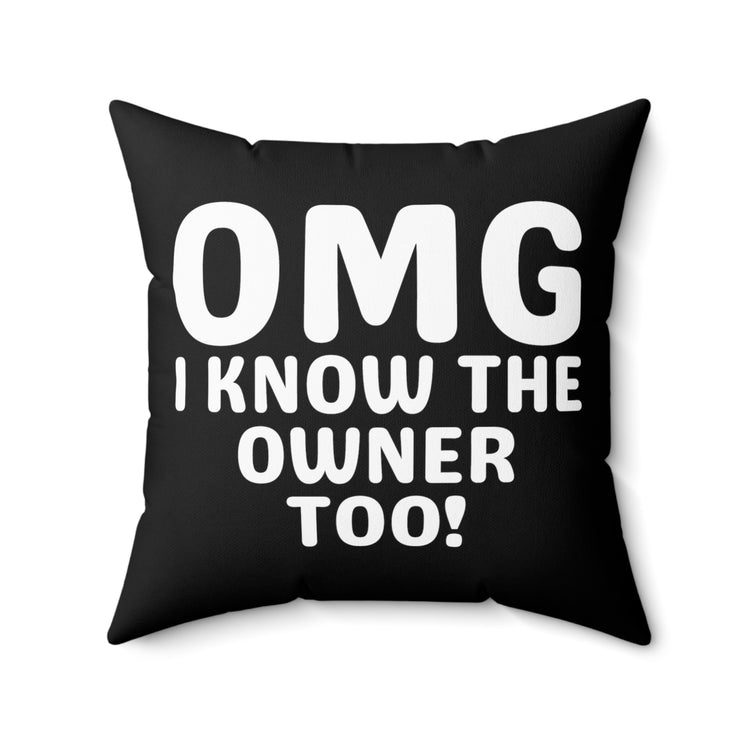 Hilarious Ownerships Enterprise Ventures Businessman Investor Businesswoman Spun Polyester Square Pillow