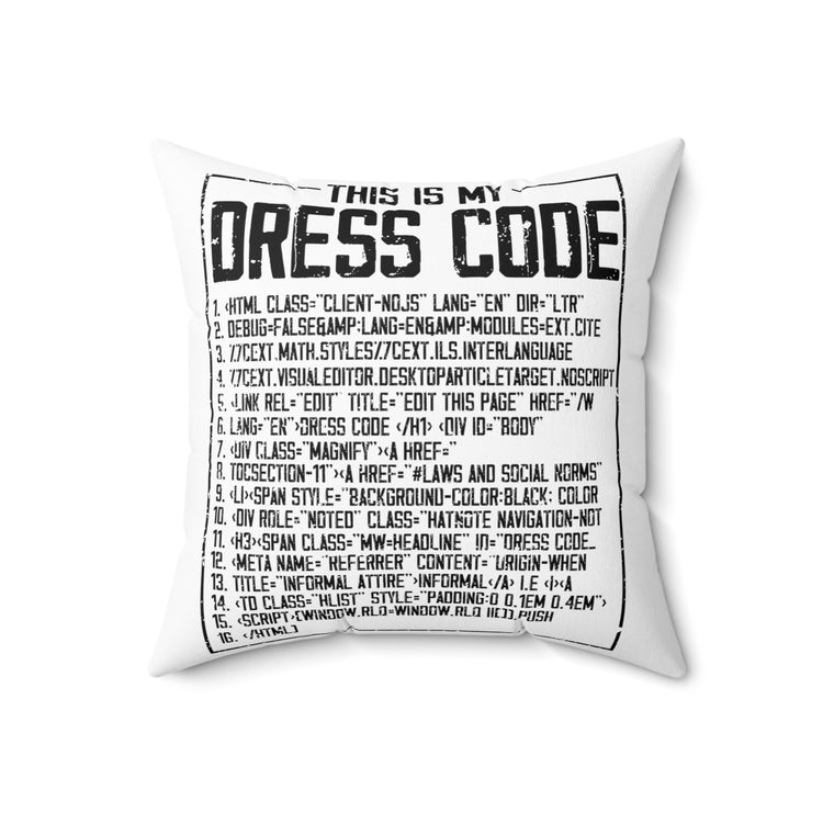 Hilarious Troubleshooting Software Engineer Developer Spun Polyester Square Pillow