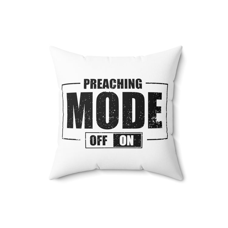 Hilarious Clergyman Cleric Religious Worship Enthusiast Spun Polyester Square Pillow