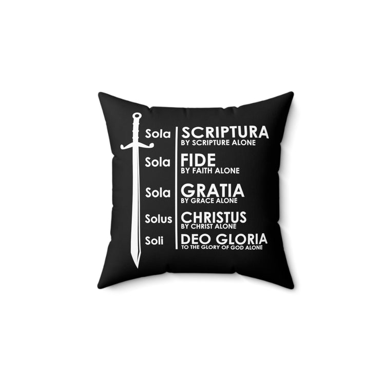 Inspiring Hispanic Renewed Christianity Spanish Religious Uplifting Verses Spun Polyester Square Pillow