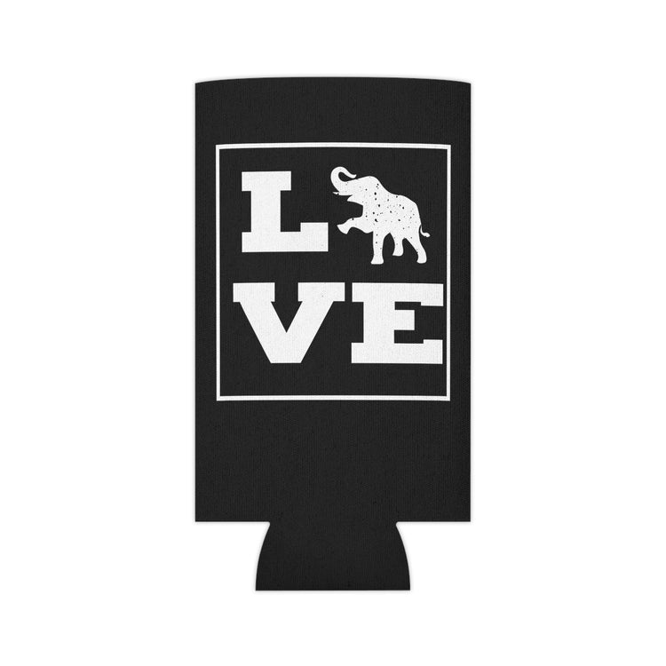 Novelty African Elephantine Graphic Tee Shirt Gift Cool Love Elephants  Can Cooler