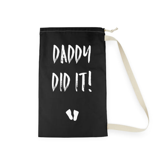 Daddy Did It Tank Top Maternity Clothes Future Mom Shirt Laundry Bag