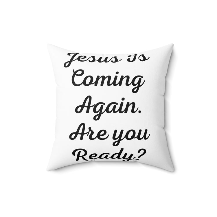 Humorous Enthrone Priesthood Catholic Church Pastor Spun Polyester Square Pillow