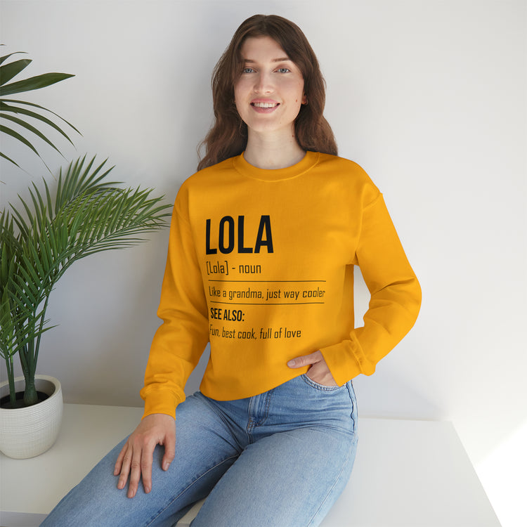 Hilarious Lola's Grandmother Nan Nanny Filipinos Moms Nanna Unisex Crewneck Sweatshirt