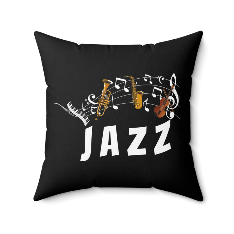 Novelty Concertmaster Symphony Pianist Piano Music Spun Polyester Square Pillow