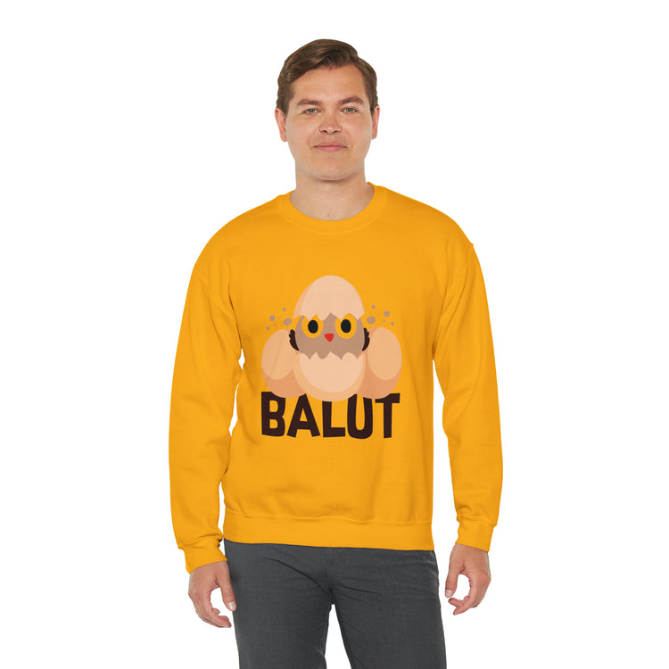 Funny Prideful Filipino Balut Illustration Philippines Balut Unisex Crewneck Sweatshirt