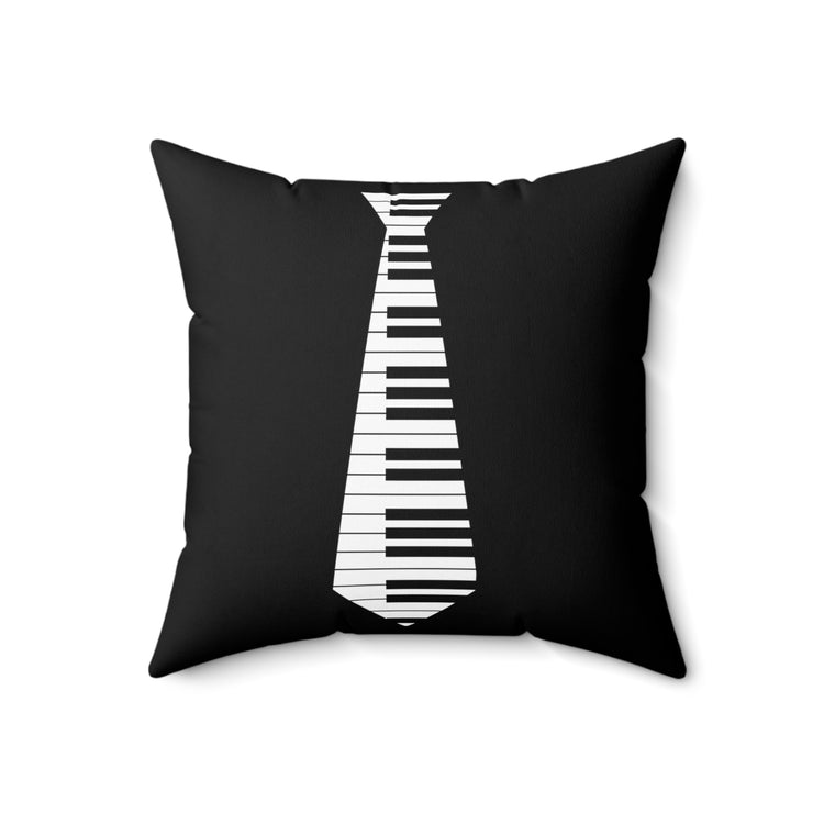 Humorous Pianists Violinist Ties Songwriters Instrumentalists Spun Polyester Square Pillow