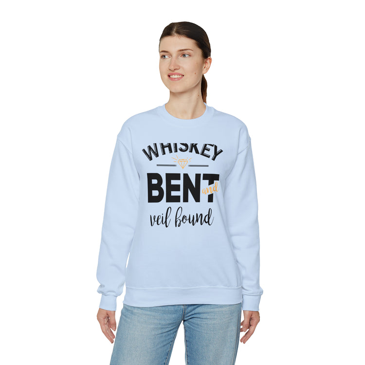 Funny Wedding Veils Entourages Sarcastic Engagement Bridal Puns Unisex Crewneck Sweatshirt