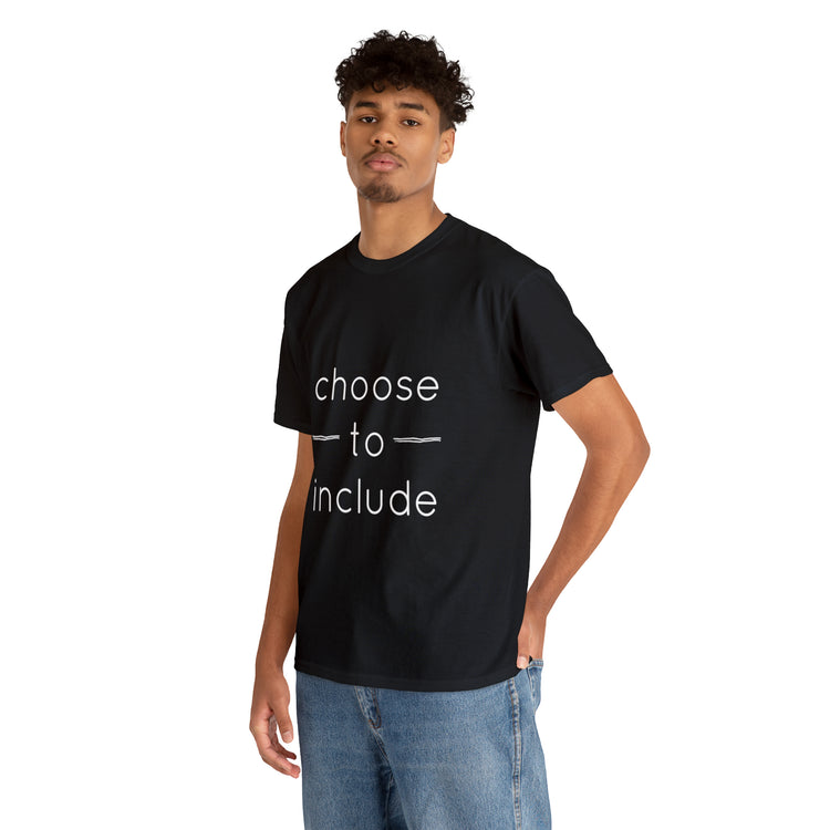 Shirt Funny Choose To Include Autism Neurodiversity Parenting Pride T-Shirt Unisex Heavy Cotton Tee