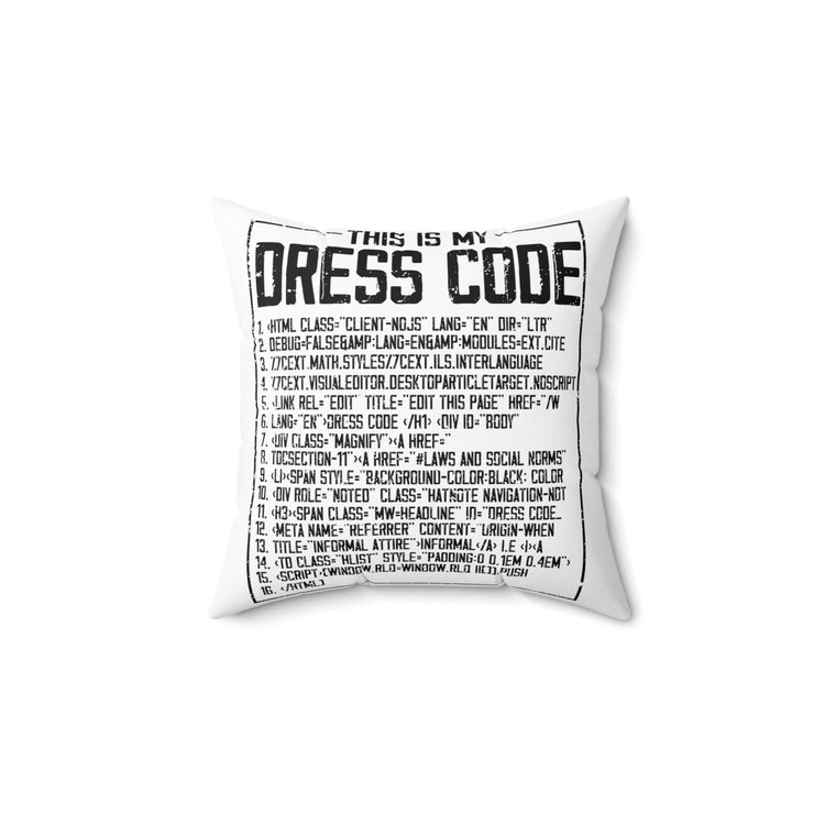 Hilarious Troubleshooting Software Engineer Developer Spun Polyester Square Pillow