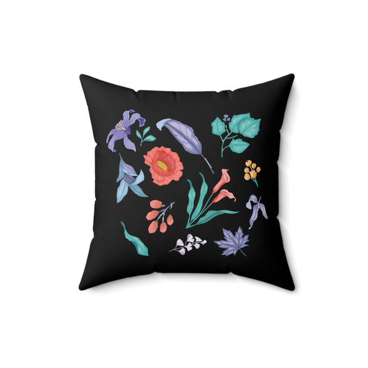 Humorous Gardening Devotees Sarcastic Vintage Novelty Floristry Spun Polyester Square Pillow