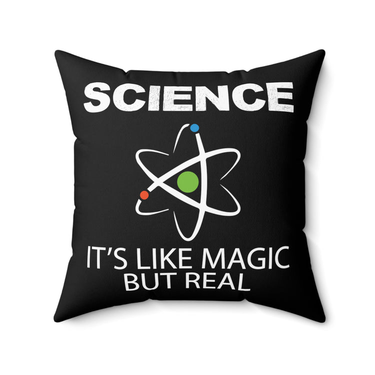 Novelty Nerds Chemist Biochemistry Atoms Elements Spun Polyester Square Pillow