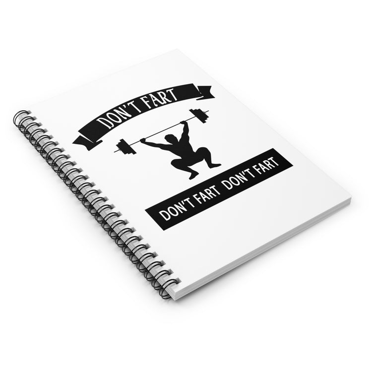 Funny Weightlifting Fitness Training Gift Spiral Notebook - Ruled Line