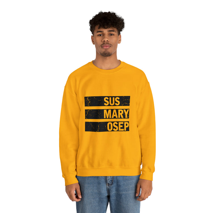 Hilarious SUS MARY OSEP Frustrated Slang Expression Asian Country Crewneck Sweatshirt