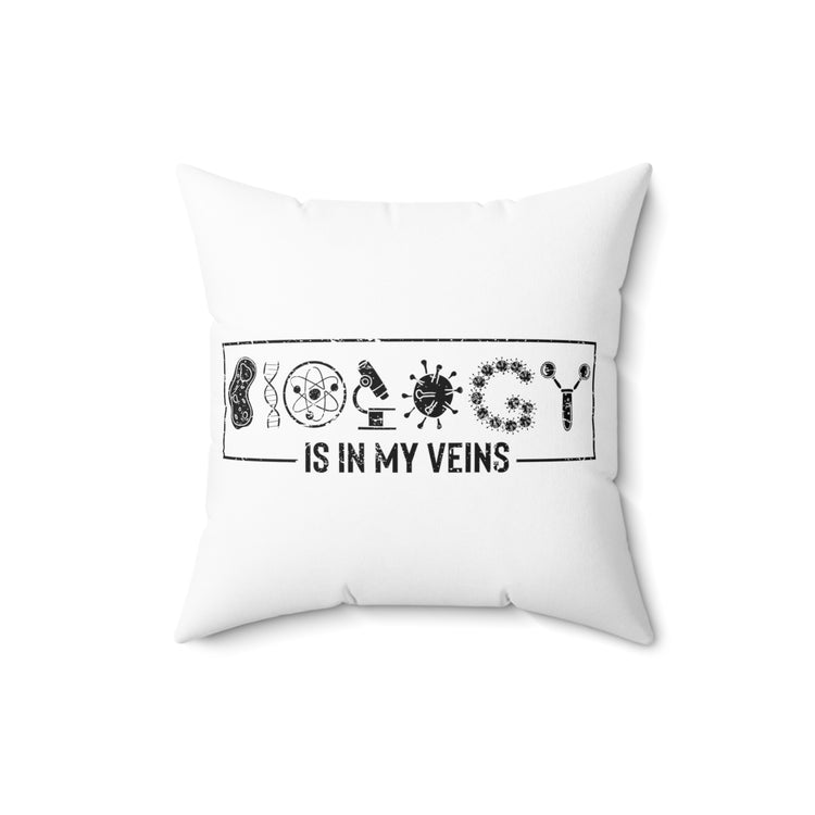 Novelty Living Scientist Technician Technologist Biologist Spun Polyester Square Pillow