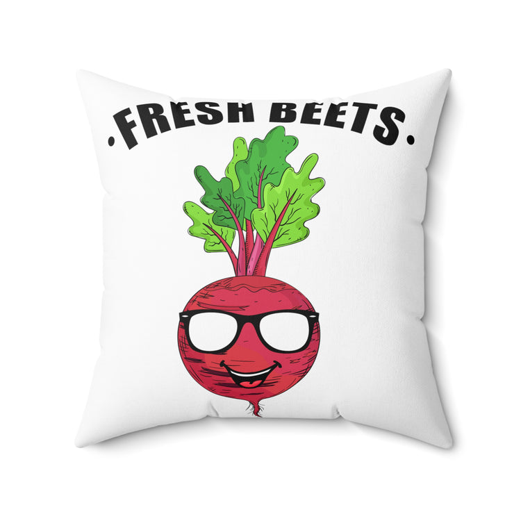 Humorous Vegetables Plants Tillage Horticulture Enthusiast Spun Polyester Square Pillow