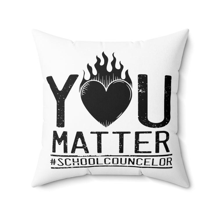 Humorous Principal Counseling Appreciation Career Development Spun Polyester Square Pillow