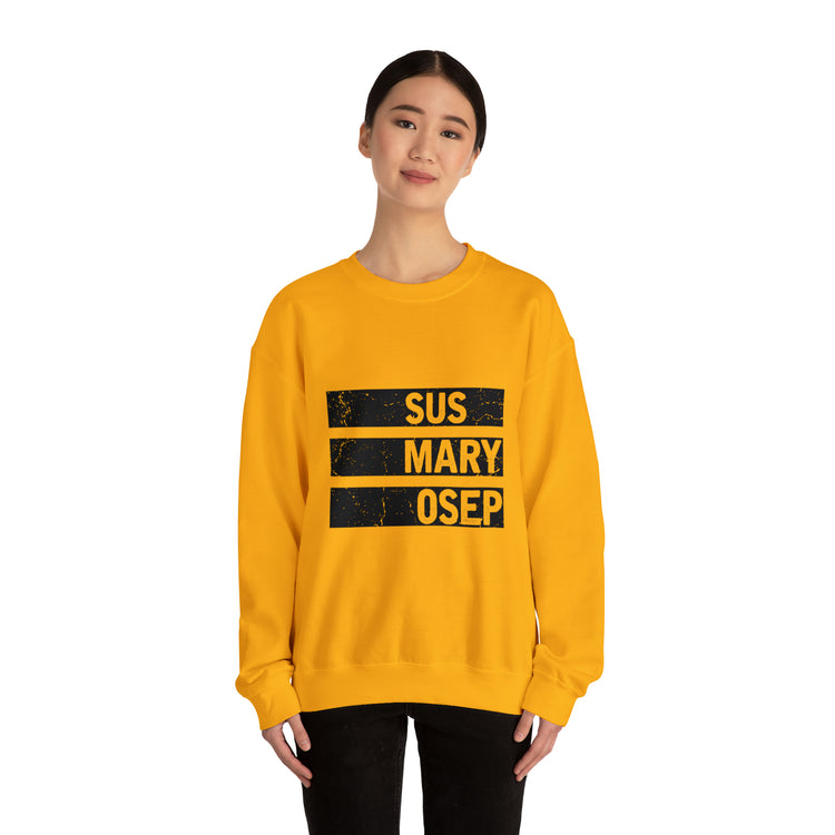 Hilarious SUS MARY OSEP Frustrated Slang Expression Asian Country Crewneck Sweatshirt