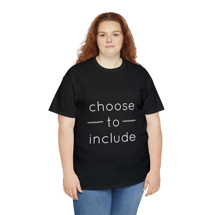 Shirt Funny Choose To Include Autism Neurodiversity Parenting Pride T-Shirt Unisex Heavy Cotton Tee