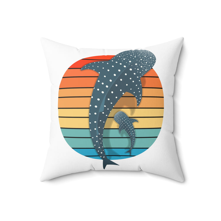 Dolphin Devotee Environmentalist Conservationists Spun Polyester Square Pillow