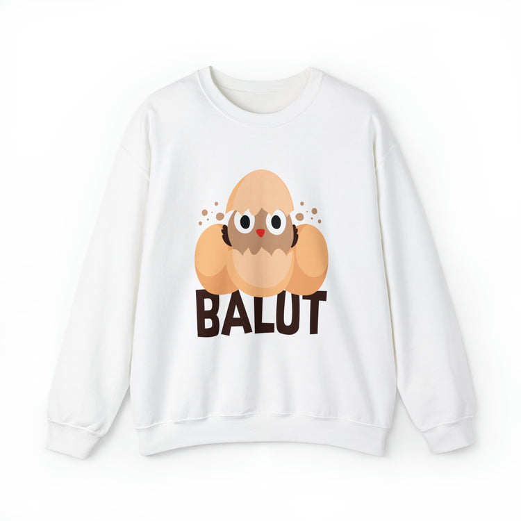 Funny Prideful Filipino Balut Illustration Philippines Balut Unisex Crewneck Sweatshirt