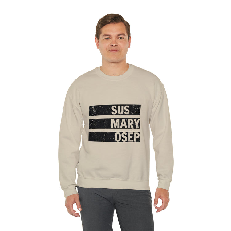 Hilarious SUS MARY OSEP Frustrated Slang Expression Asian Country Crewneck Sweatshirt