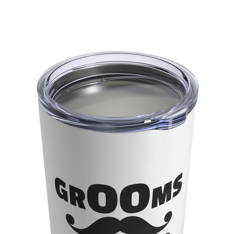 Funny Groom Squad Wedding Bachelors Mustache Engagement Fiance Tumbler 10oz