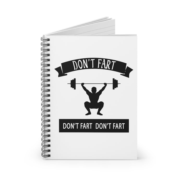 Funny Weightlifting Fitness Training Gift Spiral Notebook - Ruled Line