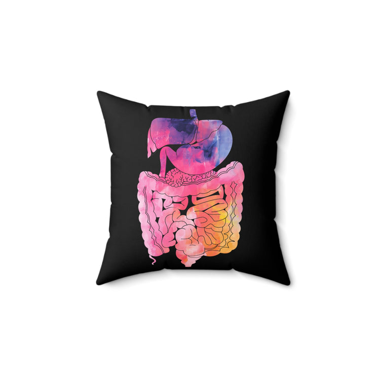 Humorous Gastroenterologist Gastroenterology Medical Disorders Gastroparesis Overcomer Spun Polyester Square Pillow